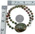 Southwest Unakite Bead Necklace KX121080